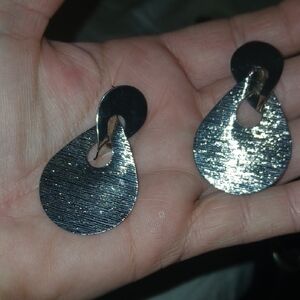 Elegant Silver Teardrop Earrings